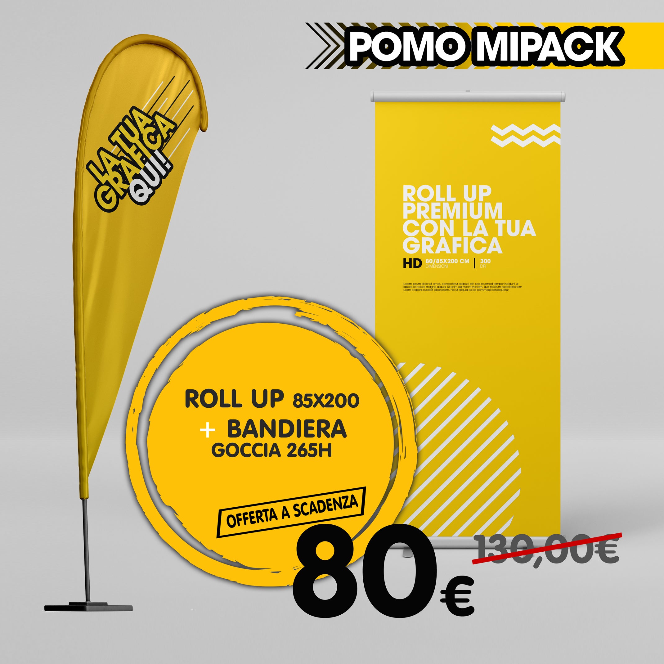 Promo mipack Roll-Up , Bandiera